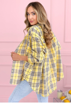 Cămașă w kratę Province House galben