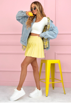 Plisowana Fustă mini Sweet Spring Party roz 1