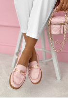 zamszowe mokasyny Spirit Rebirth roz pudră