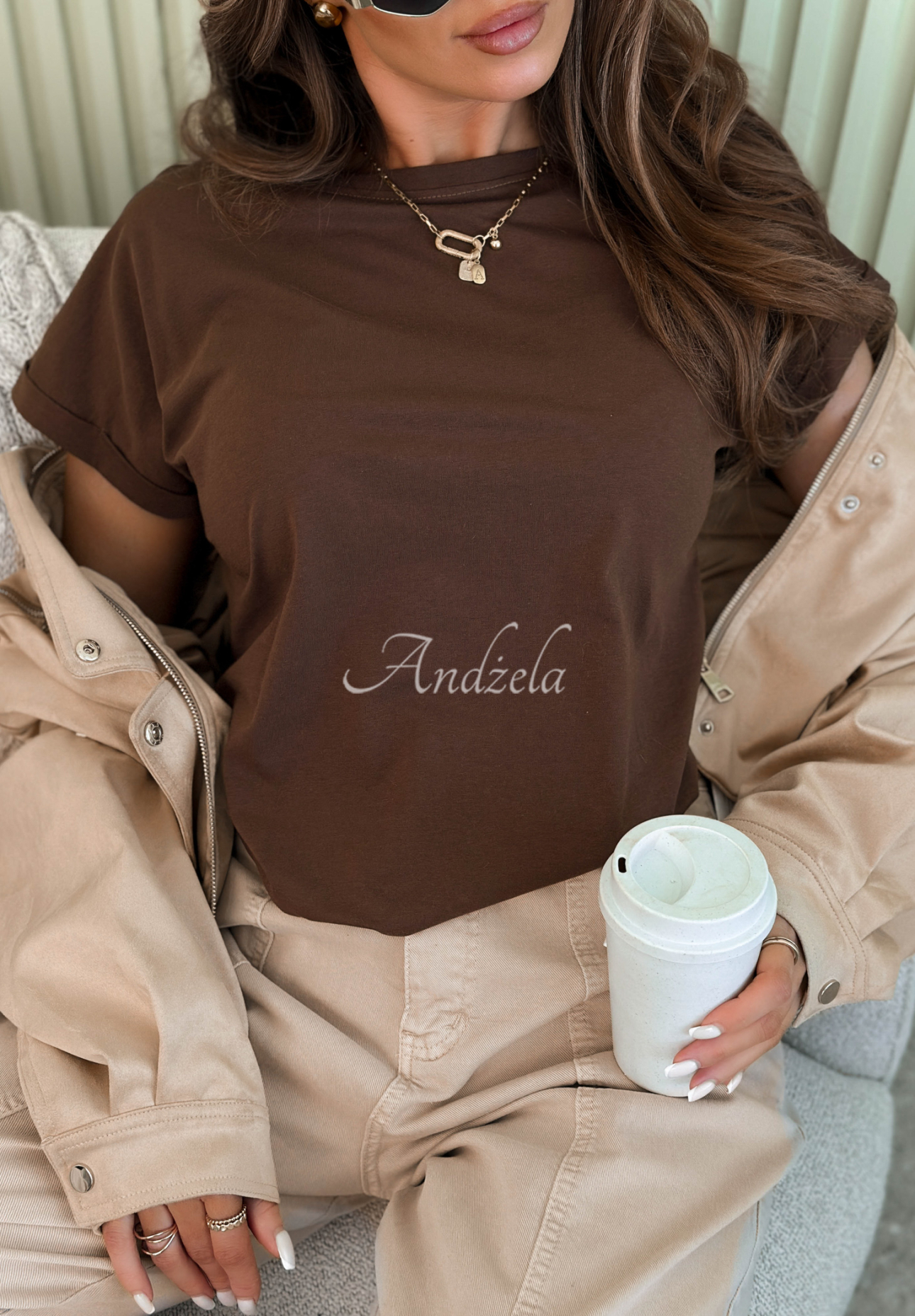 Tricou din bumbac Solenne