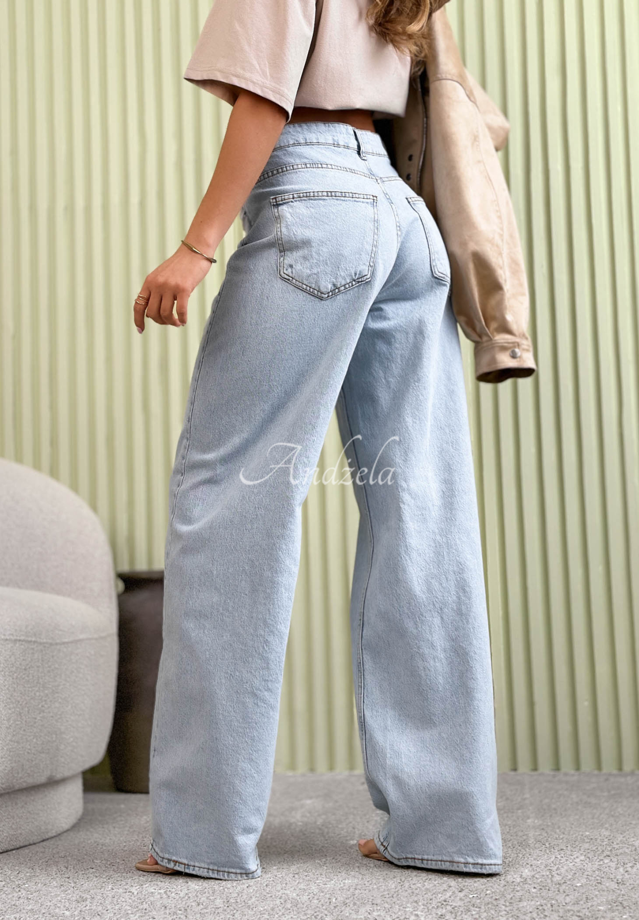 Blugi wide leg Amparo