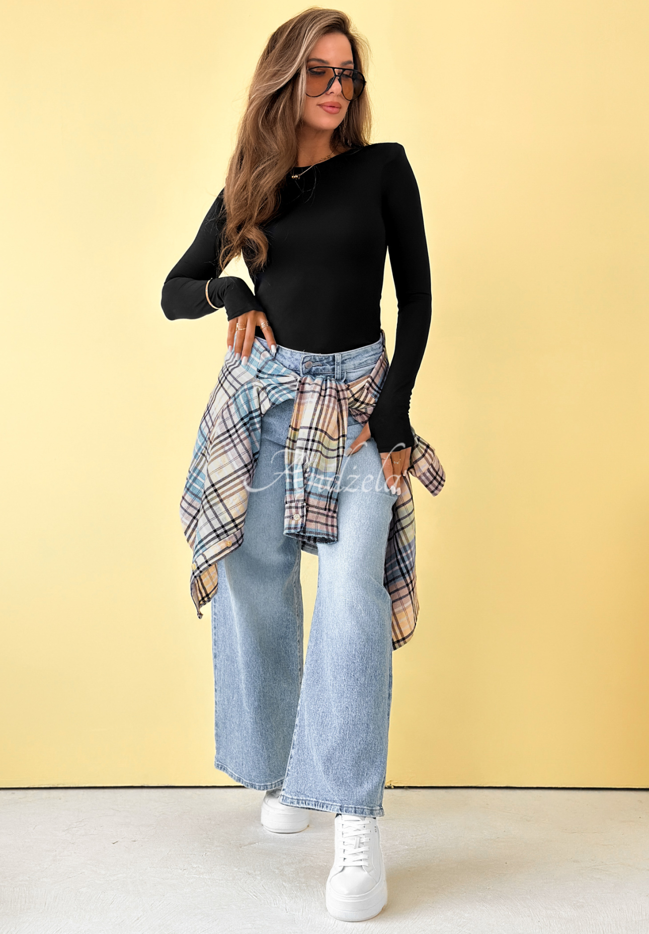 Bluză longsleeve Basically Fine