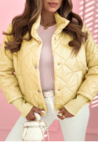 Pikowana Geacă ze stójką Hilda galben