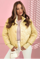 Pikowana Geacă ze stójką Hilda galben