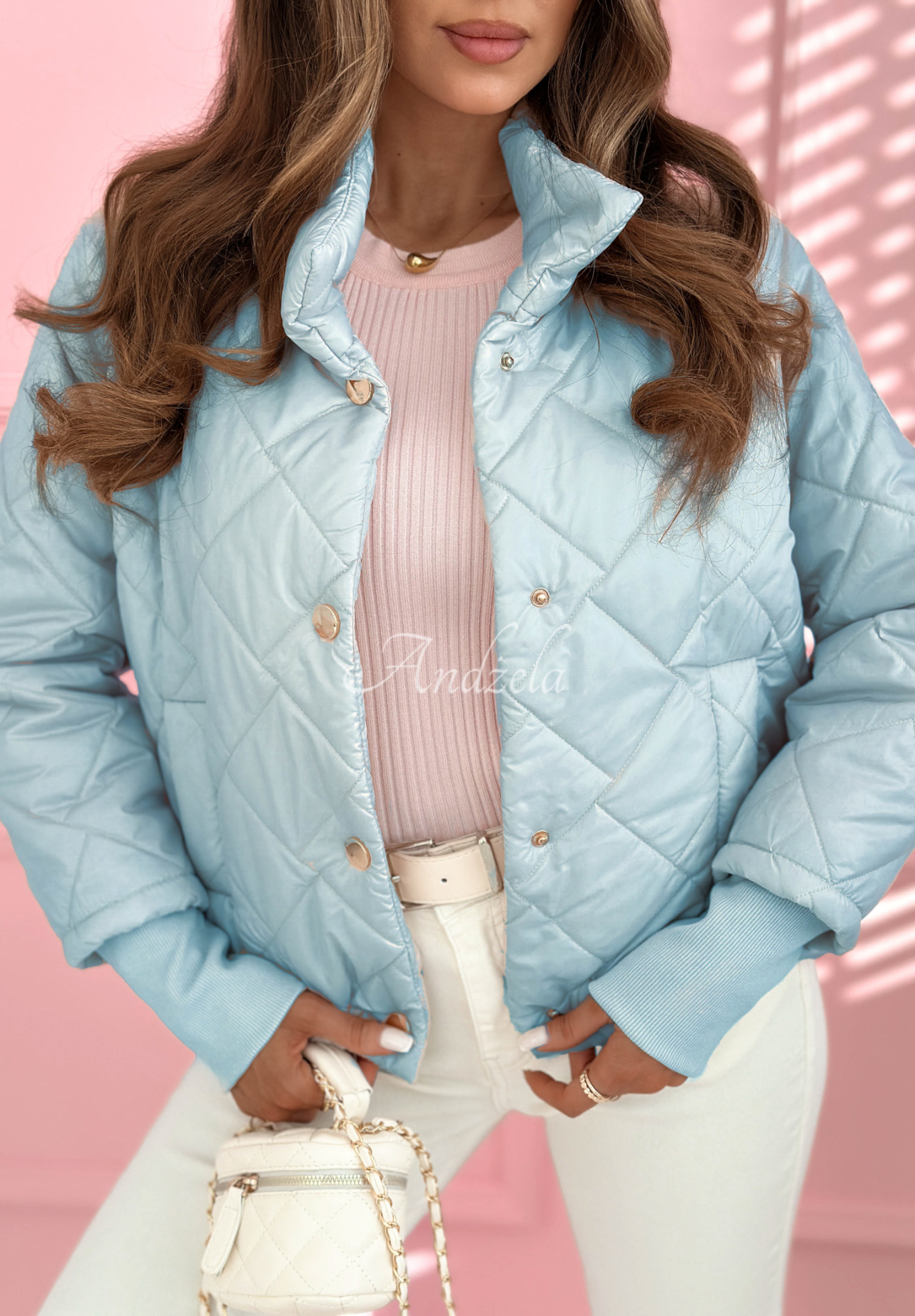 Geacă matlasată cu guler ridicat Hilda