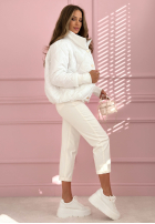 Pikowana Geacă ze stójką Hilda galben