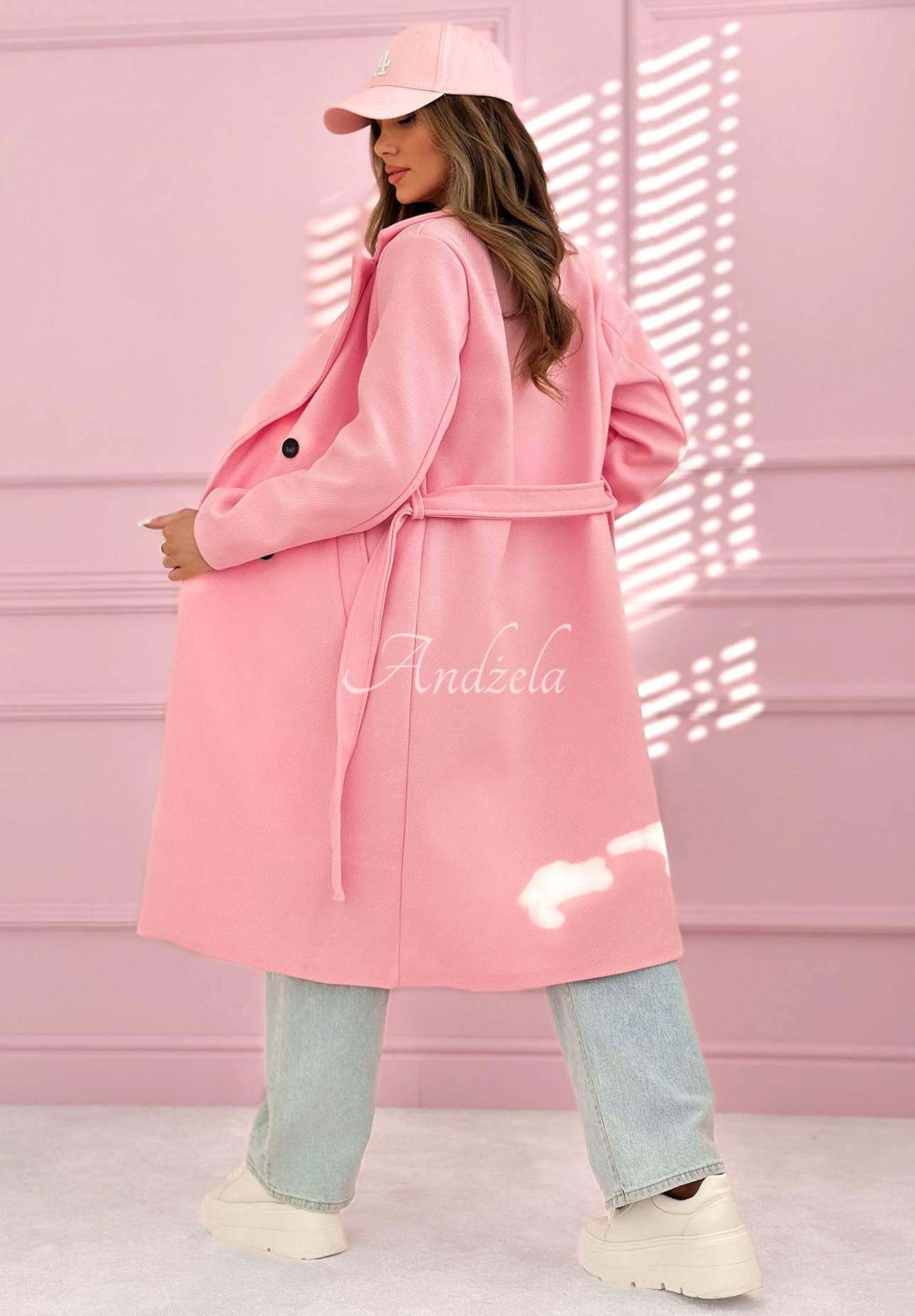 Pardesiu lung, cu două rânduri de nasturi și guler We Both Know