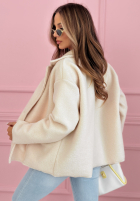 Krótki Palton  z kieszeniami Yumi galbene