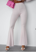 Bawełniany Compleu de trening Hanorac i Pantaloni dzwony Nicole ecru