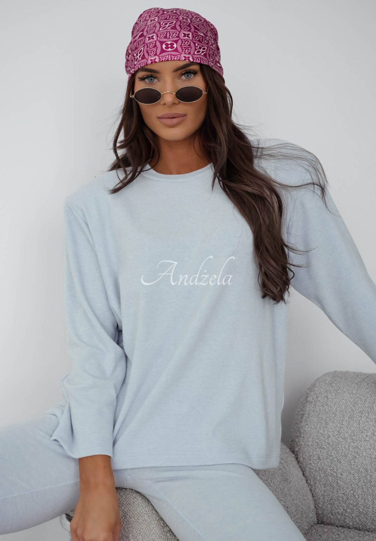 Bluză longsleeve din bumbac Nicole