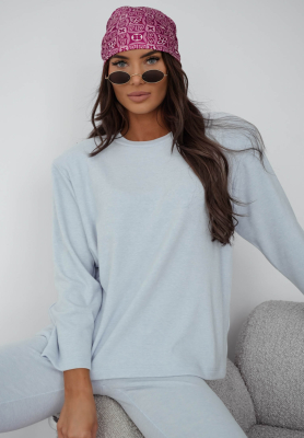 Bluză longsleeve din bumbac Nicole