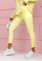 Wiskozowe Pantaloni The Spring Begins galbenă