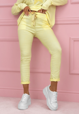 Pantaloni din viscoză cu lampasuri The Spring Begins