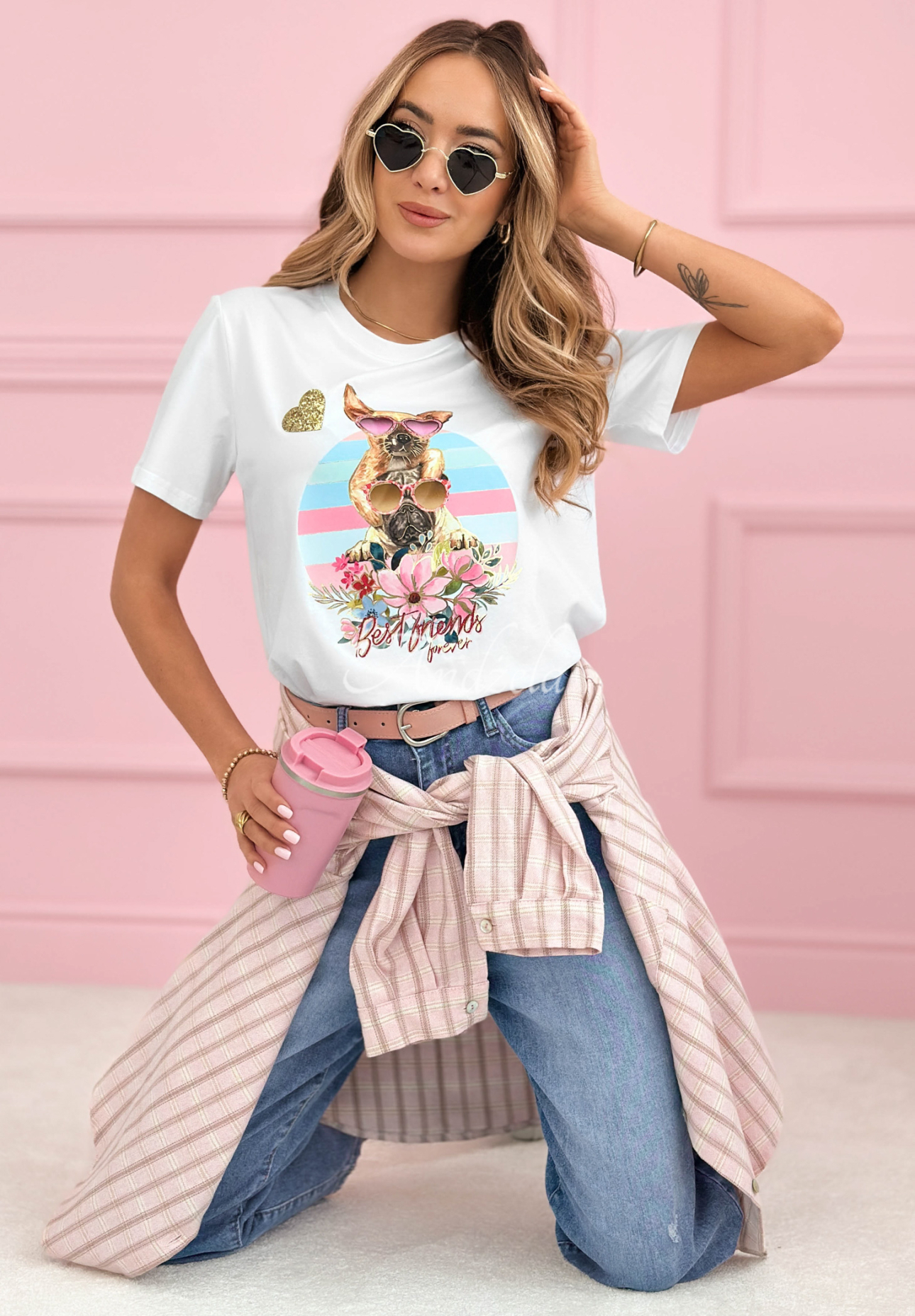 Tricou din bumbac cu imprimeu Crazy Dogs