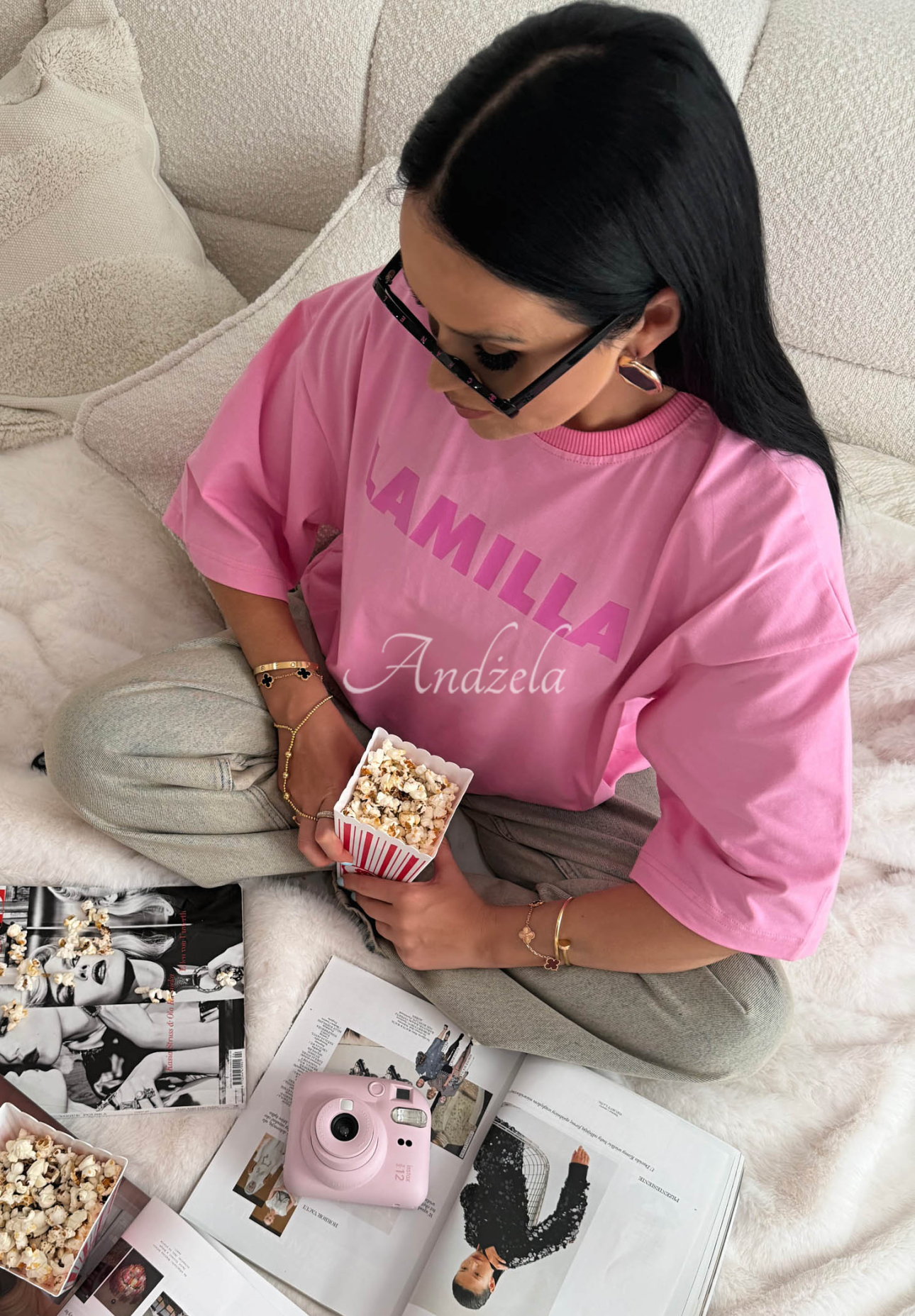 Tricou oversize din viscoză La Milla Sophia