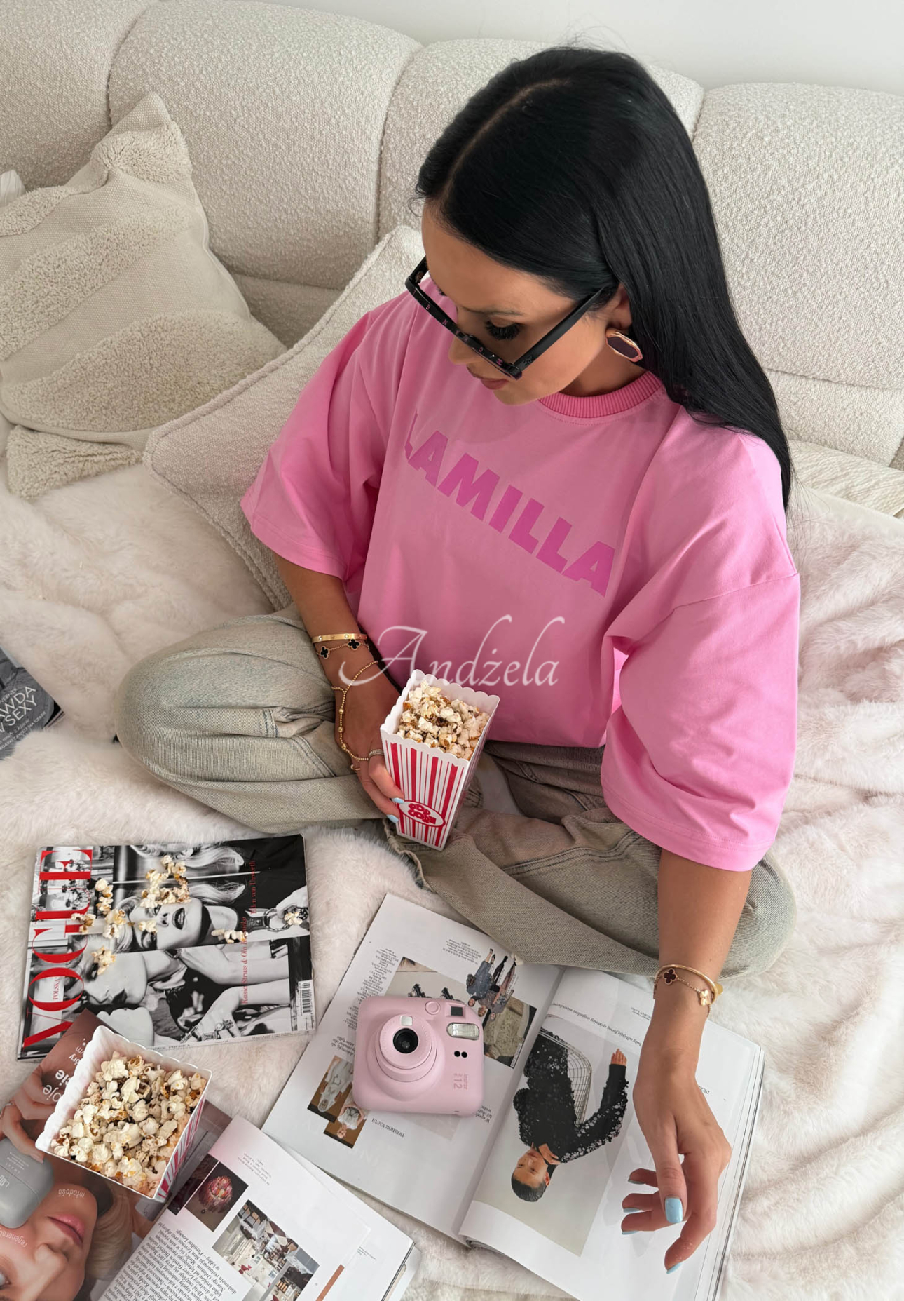 Tricou oversize din viscoză La Milla Sophia