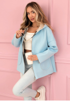 Palton  Hanorac z kapturem Madeline roz pudră