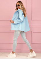 Palton  Hanorac z kapturem Madeline roz pudră