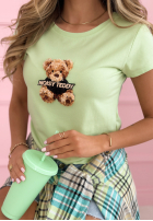 Tricou z misiem Noisy Teddy galbene