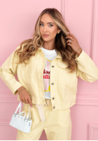 Sztruksowa Geacă Fooling Yourself roz