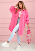 Palton  z kieszeniami Kaori bej