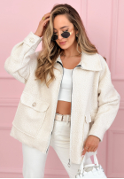 Scurtă Geacă sherpa kożuszek Azalea fucsia