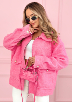 Scurtă Geacă sherpa kożuszek Azalea fucsia