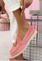 zamszowe mokasyny Margot albastru azuriu