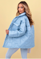 Pikowana Geacă z kołnierzem i kieszeniami Sunflower albastru azuriu