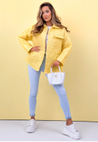 Pikowana Geacă z kołnierzem i kieszeniami Sunflower albastru azuriu