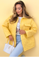 Pikowana Geacă z kołnierzem i kieszeniami Sunflower albastru azuriu