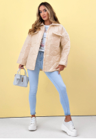 Pikowana Geacă z kołnierzem i kieszeniami Sunflower albastru azuriu