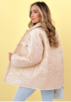 Pikowana Geacă z kołnierzem i kieszeniami Sunflower albastru azuriu