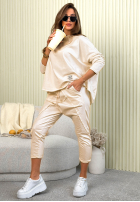 din material textil Pantaloni Phenomenal Woman roz