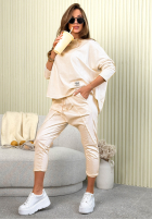 din material textil Pantaloni Phenomenal Woman roz