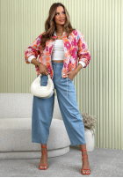 din denim Pantaloni balloon Makes A Difference albastru deschis