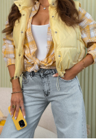 Pantaloni din denim wide leg Against Me albastru deschis