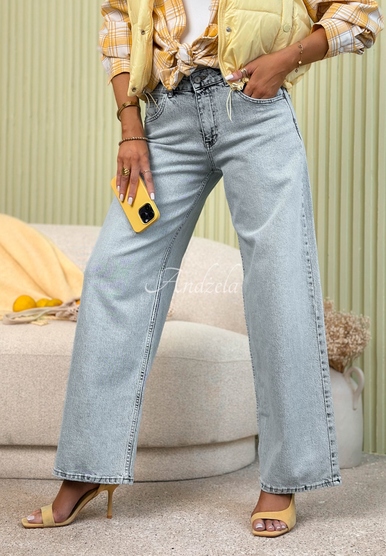 Blugi wide leg Against Me