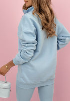 Compleu Hanorac, Colanți, Top  3in1 Look At Me albastru