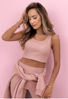 Compleu Hanorac, Colanți, Top  3in1 Look At Me roz pudră