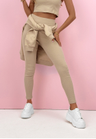 Compleu Hanorac, Colanți, Top  3in1 Look At Me ecru