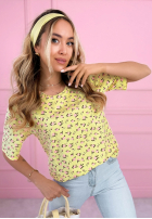 Tricou w różyczki La Rosa roz