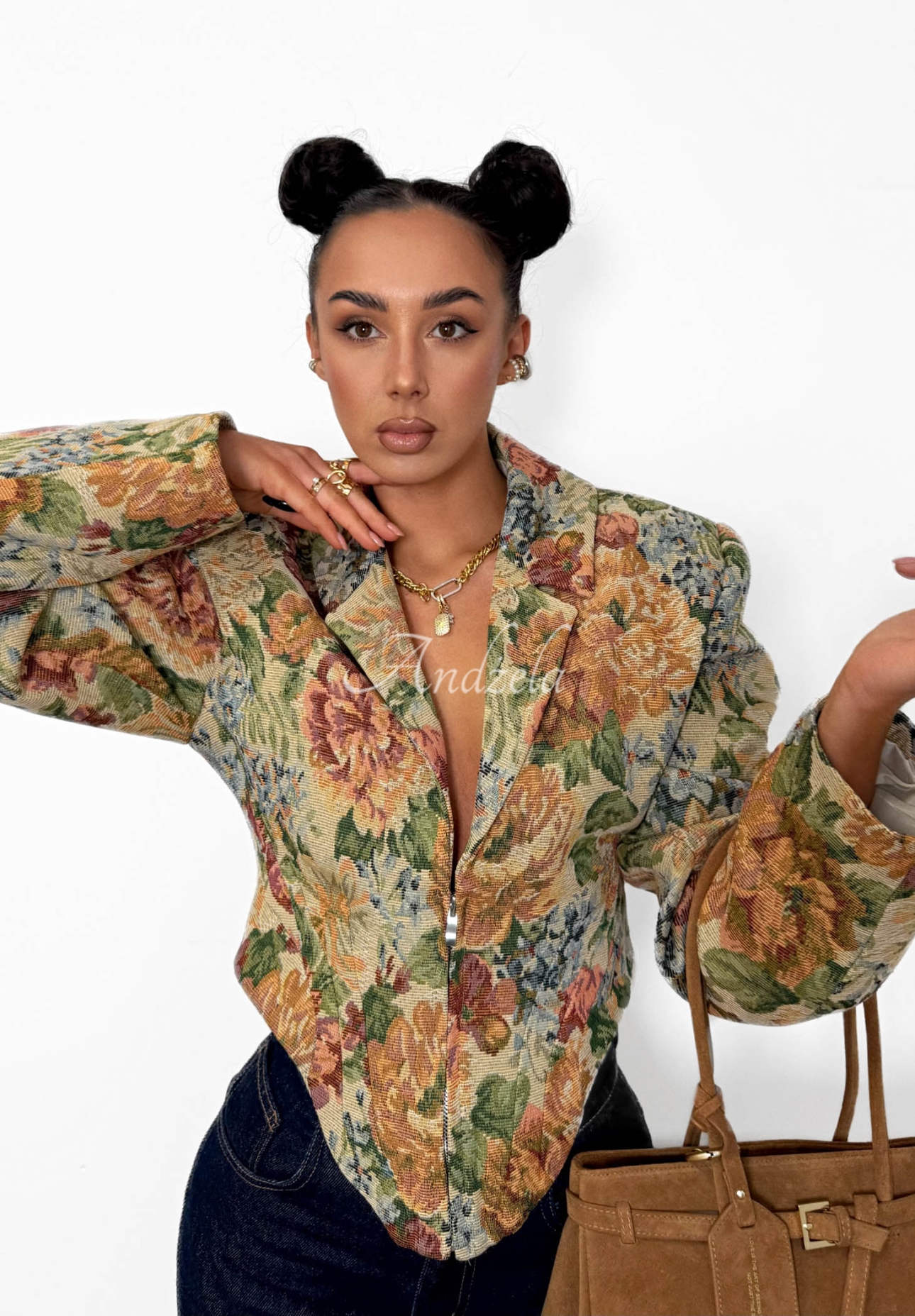 Sacou corset din jacard din bumbac La Milla Amanda