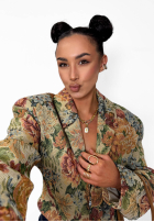 Żakardowa gorsetowa Sacou La Milla Amanda bej