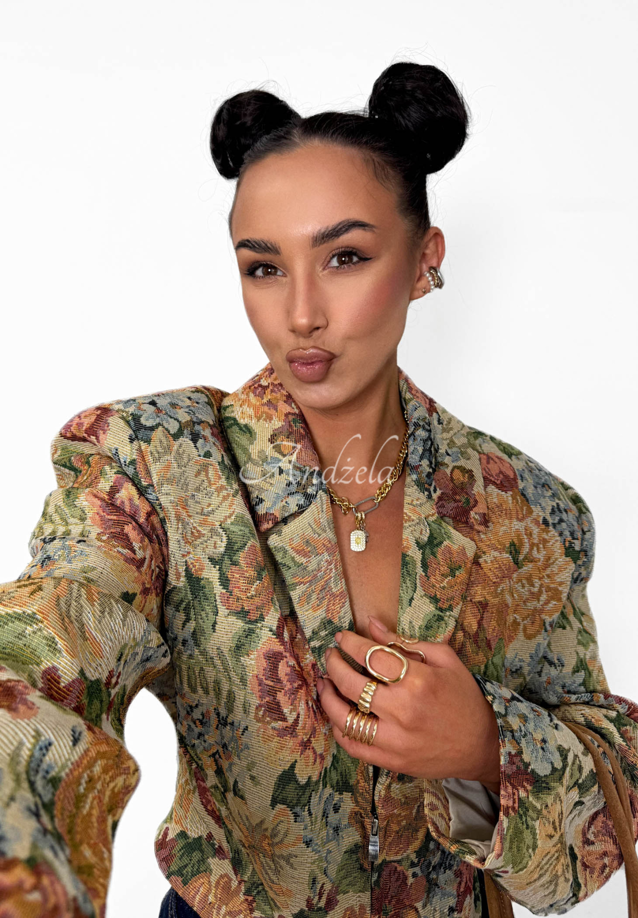 Sacou corset din jacard din bumbac La Milla Amanda