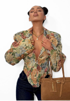 Żakardowa gorsetowa Sacou La Milla Amanda bej