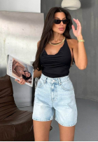 din denim Șorturi Valerias albastru deschis