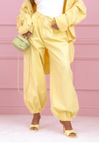 din denim Compleu Cămașă i Pantaloni balloon Emmeline albastru deschis