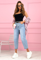 Pantaloni din denim straight Don’t Move Now albastru deschis