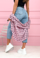 Pantaloni din denim straight Don’t Move Now albastru deschis